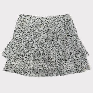 Ulla Johnson Blue and White Floral Skirt